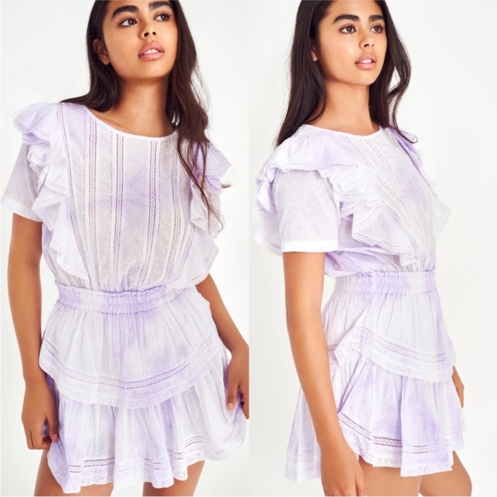 NWT LoveShackFancy Natasha mini dress SzP ruffles feminine lace cottagecore